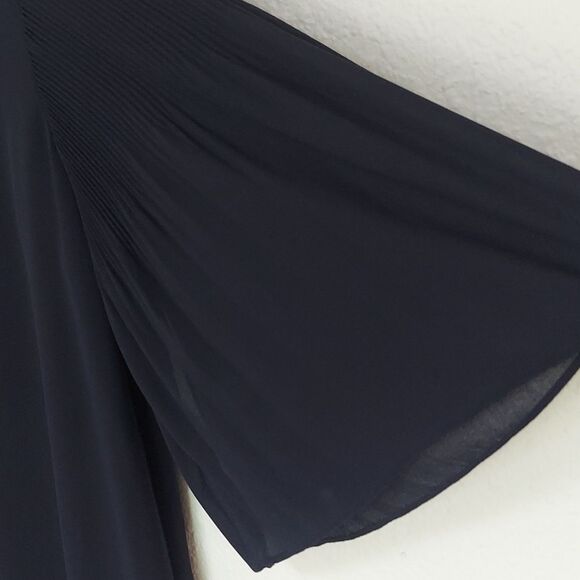 H&M Navy Blue Sheath Dress with Bell Sleeves - Picture 4 of 6